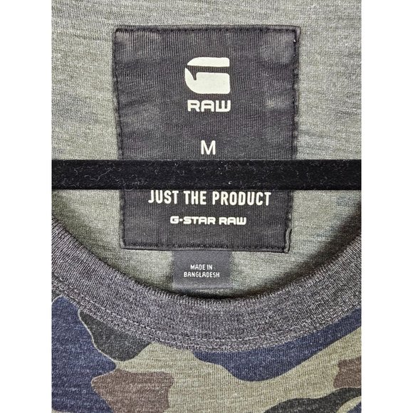 G-STAR RAW Patched Spell Out Logo Warth Camo T-Shirt - Picture 4 of 12